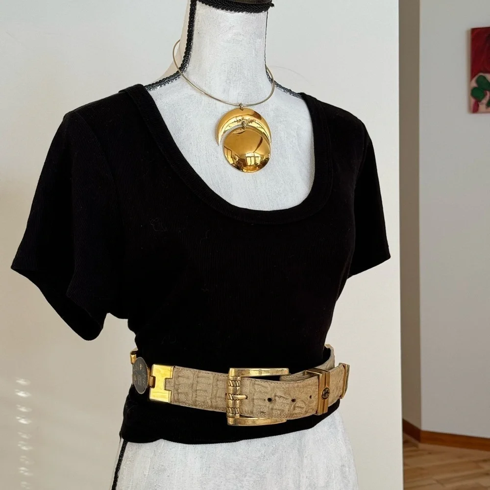 Dos de oro crocodile belt- duuuude- vintage - Picture 10 of 16